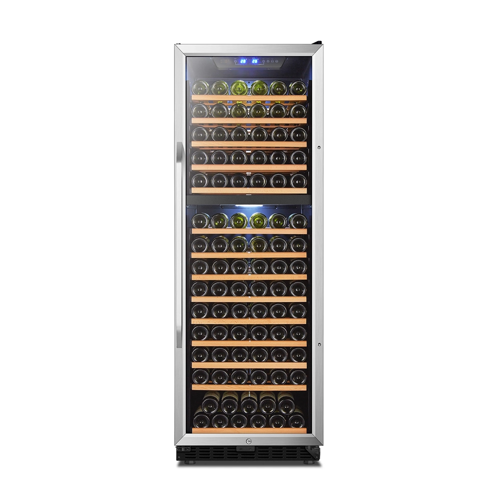 165 Bottles New Euro Standard Energy Consumption Dual Zone Wine Cellar