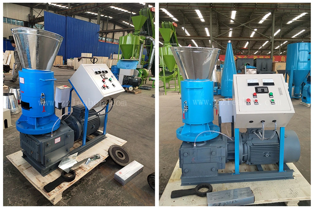 Flat Die Pellet Mill Machine Small Capacity Wood Chip Straw Pellet Making Machine