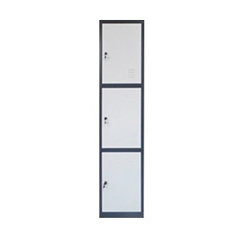 3 Puerta de almacenamiento de huellas dactilares Cheap Metal Almirah Archivado Cabinet