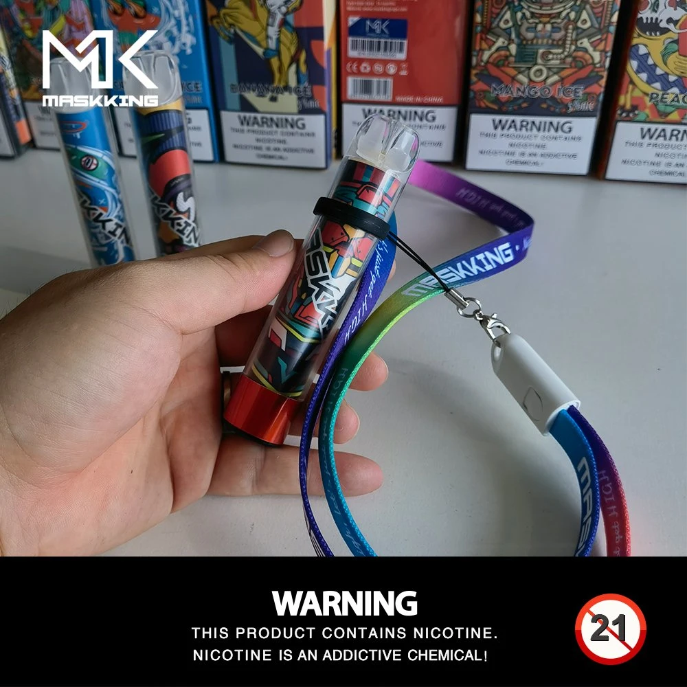 Maskking High PRO Max merveilleuse superbe LED cigarettes zéro nicotine Un vaporisateur époustouflant