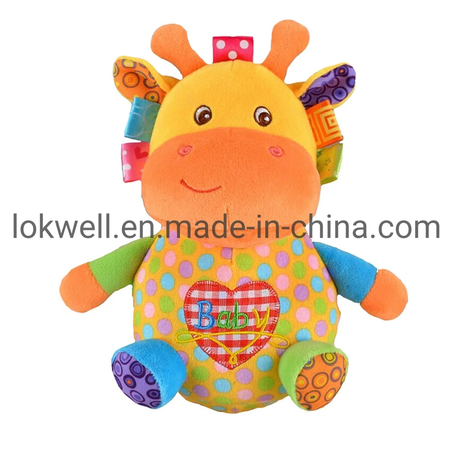 Safety Infant Education Toys Plush Stuffed Color Ball