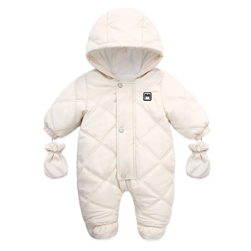 Kinder Jumpsuits Baby Warme Ente Daunenjacke Overall Parka Kinder In Ski Snow Ski-Anzüge Pelz Baby Mädchen tragen