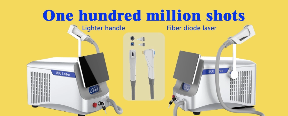 High Power Portable Fiber Coupled No Channel 810 808nm Diode Laser Hair Removal Hair Removal System