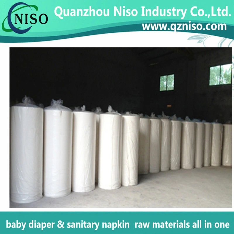 Natural Wrap Tissue Paper for Diaper Manufacturing with SGS (HJ-059)