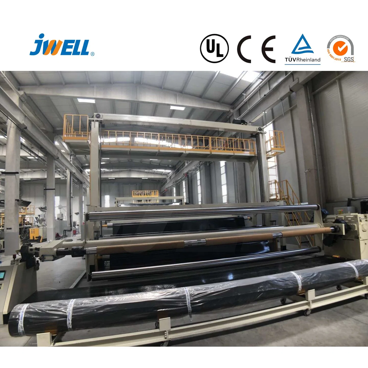 Jwell Plastic Chemical Plant and Pond Waterproof/Geomembrane Reservoir/Dam/Pool Usage in Tunnel/Landfill/Artificial Lake Sheet/Film/Plate Extrusion Machine