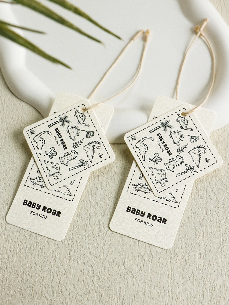 Recycled Garment Swing Price Custom Logo Clothing Wholesale/Supplier Hang Tag Hanging Tags Label for Clothes Shirt Dress