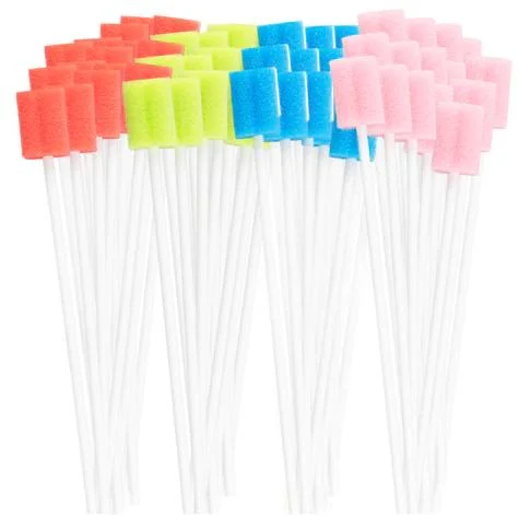 Medical Dental Use Disposable Disinfection Oral Clearing Sponge Stick Swab Toothbrush