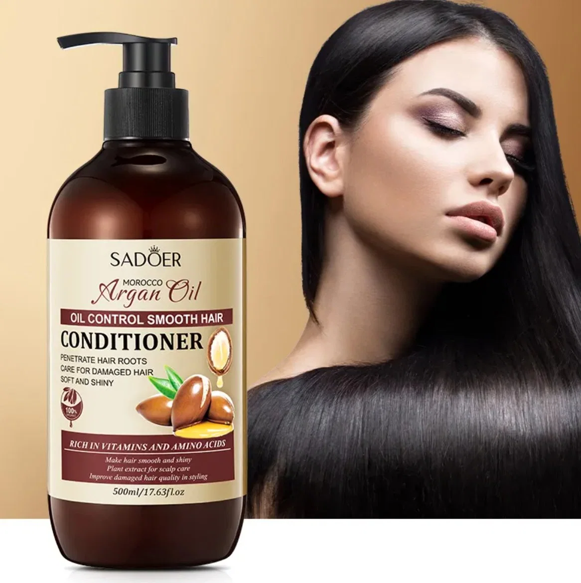 Professionnel OEM marque privée Argan huile de conditionneur de cheveux sont végétariens Produits naturels biologiques pour le soin des cheveux