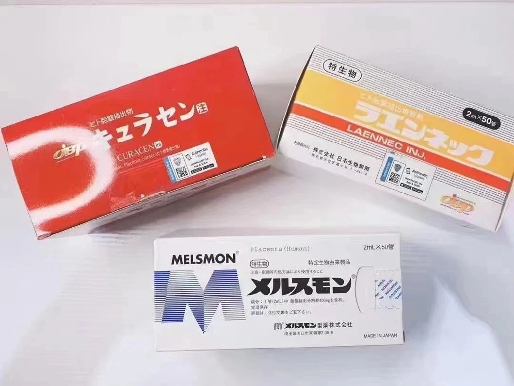 Japón Jbp Curacen placenta humana Inyección J-PLA Laennec Melsmon mejorar Capacidad metabólica antioxidante mejorar la inmunidad regular Endocrine Menopausia