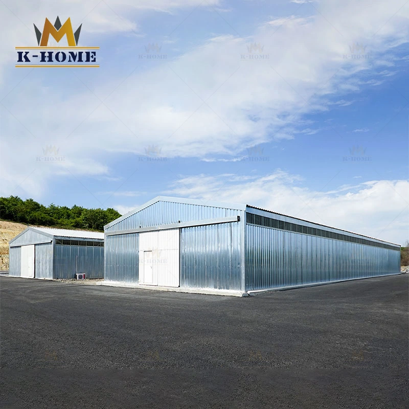 Light Steel Roof Prefab Metal Building Structure for Greenhouse
