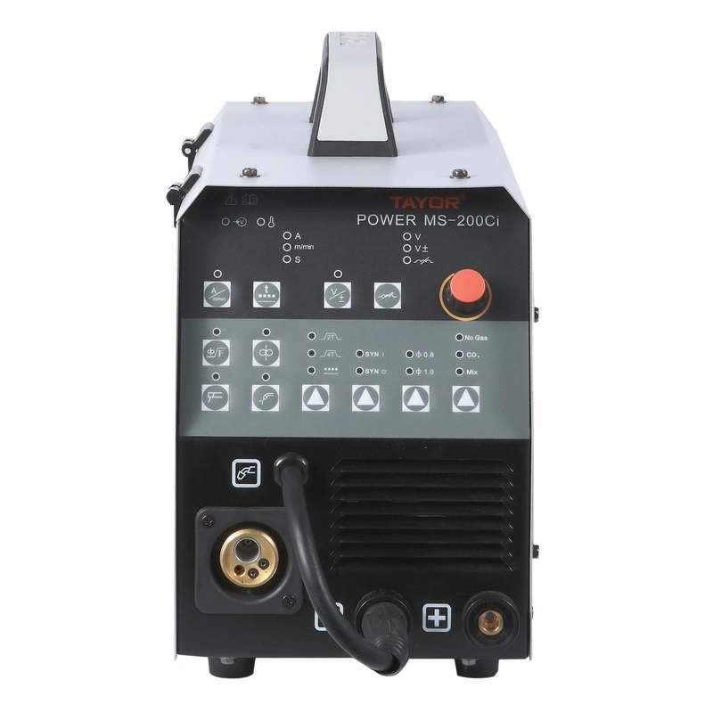 Power Ms-200c Digital العاكس بالغاز MIG MMA TIG IGBT Multifunction ماكينة لحام MIG لماكينة اللحام