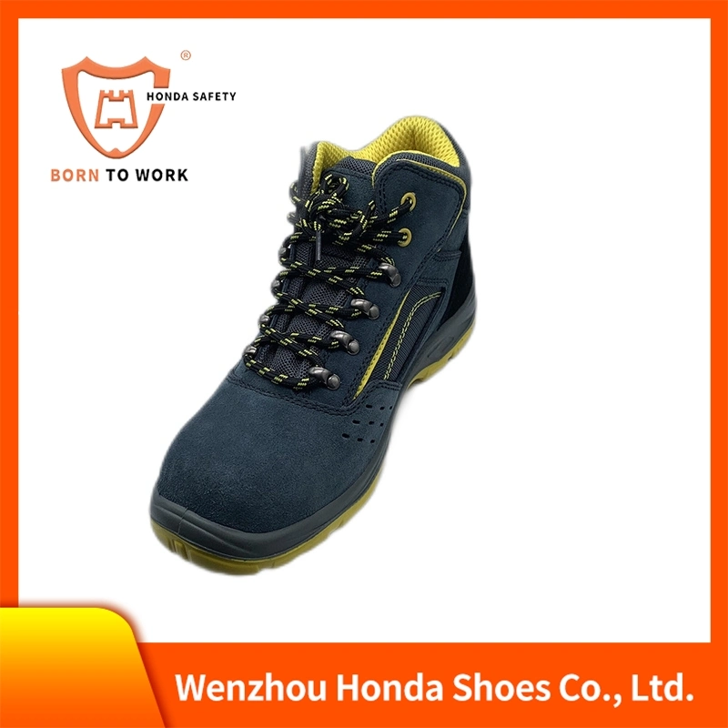 High Cut Leather Upper Steel Toe for Acid Alkali Resistance Safety Shoes