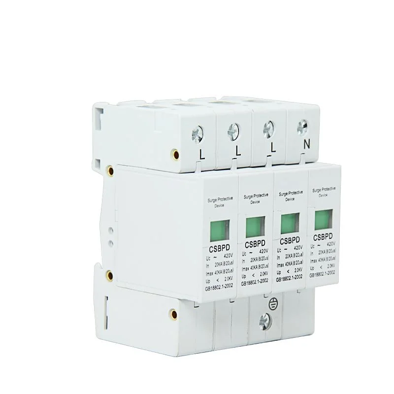 Surge Protector Lighting Arrester Surge Protection Device AC Solar System SPD 20ka 40ka