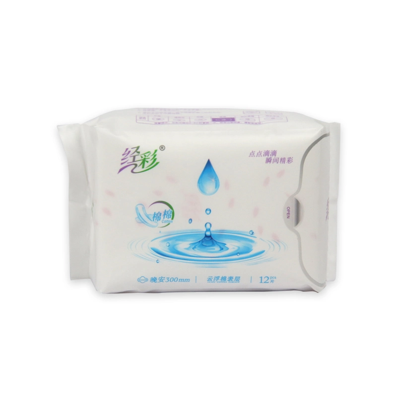 Soft and Comfortable Anion Far-Infrared Core Sanitary Pad for Ladies