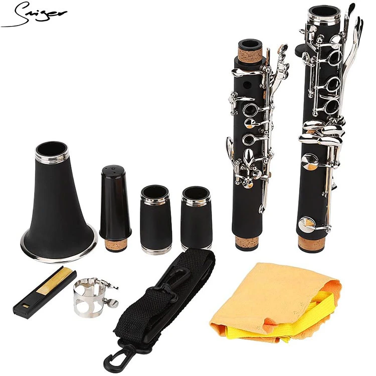 2021 New 17 Keys Bb Clarinet B Tone Bakelite Clarinet for Student Beginner