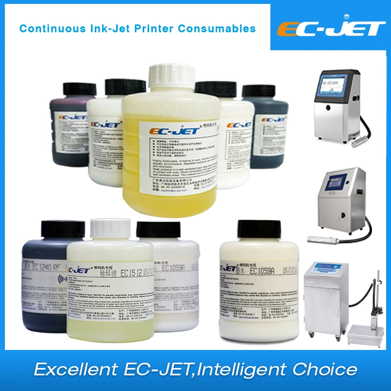 Tinta solvente Ec-Jet solventes para la tinta solvente ecológica con la compatibilidad de Videojet Domino Markem Imaje Linx Kgk Hitachit