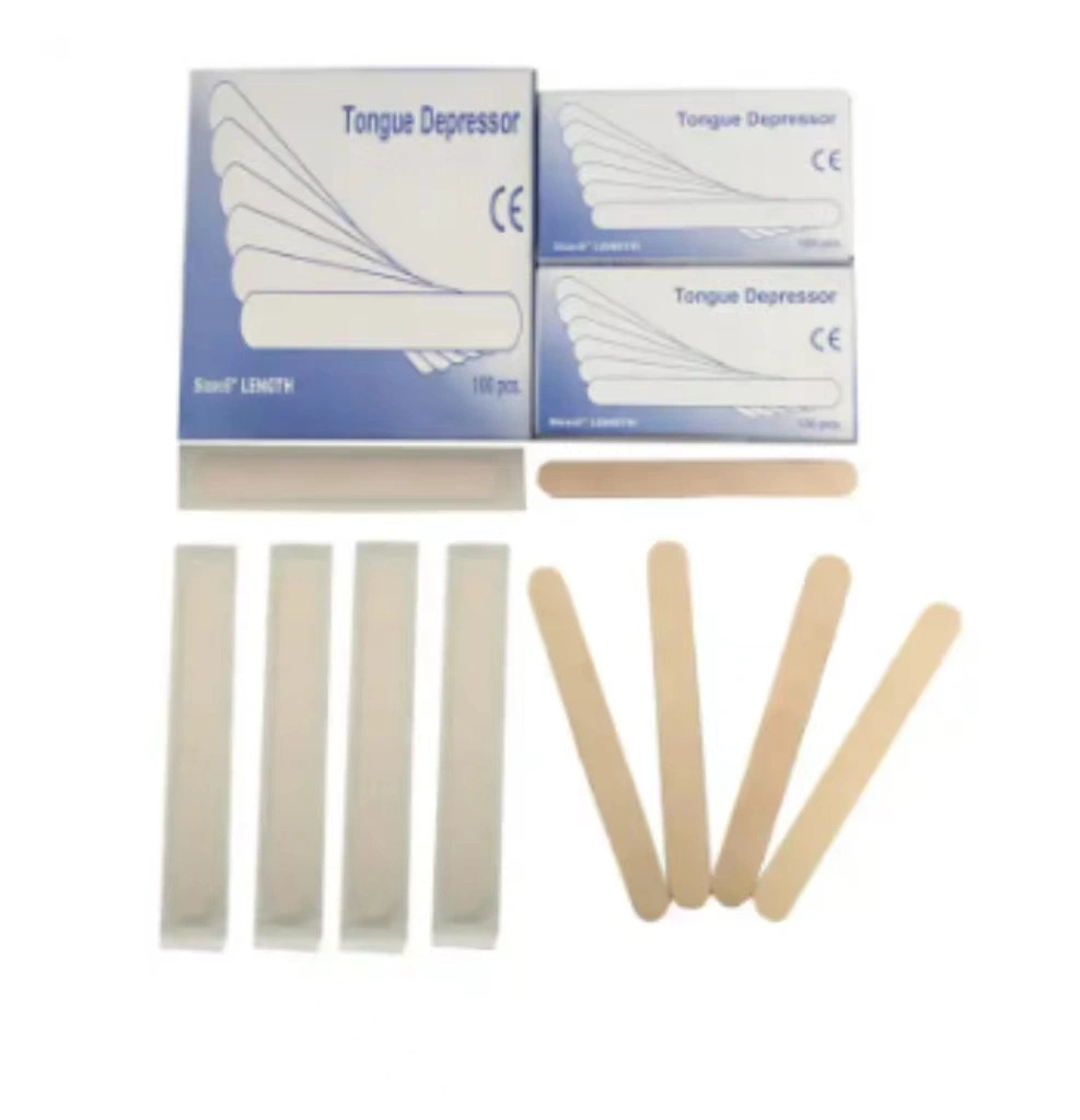 Disposable Tongue Depressor Spatulas Sterile Wooden Tongue Depressor