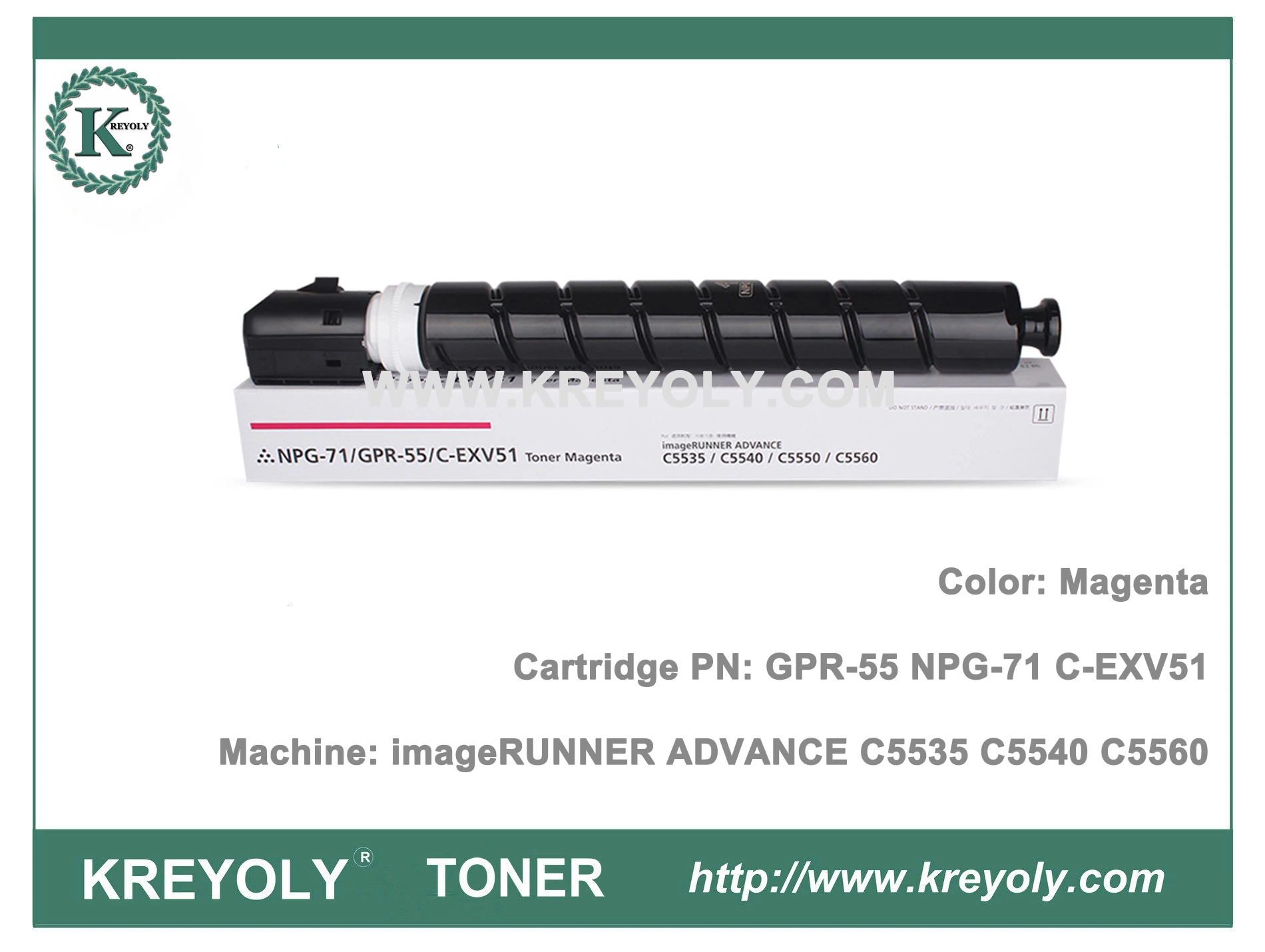 NPG71 GPR55 C-EXV51 Toner Cartridge for imageRunner ADVANCE C5560 C5550 C5540 C5535