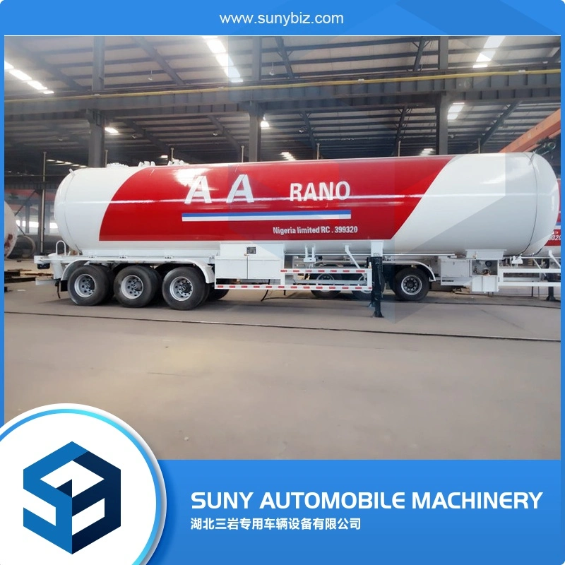 LPG Tank Trailer 56000 Liters 3 Axles Liquid Petroleum Gas Truck Semi Trailers