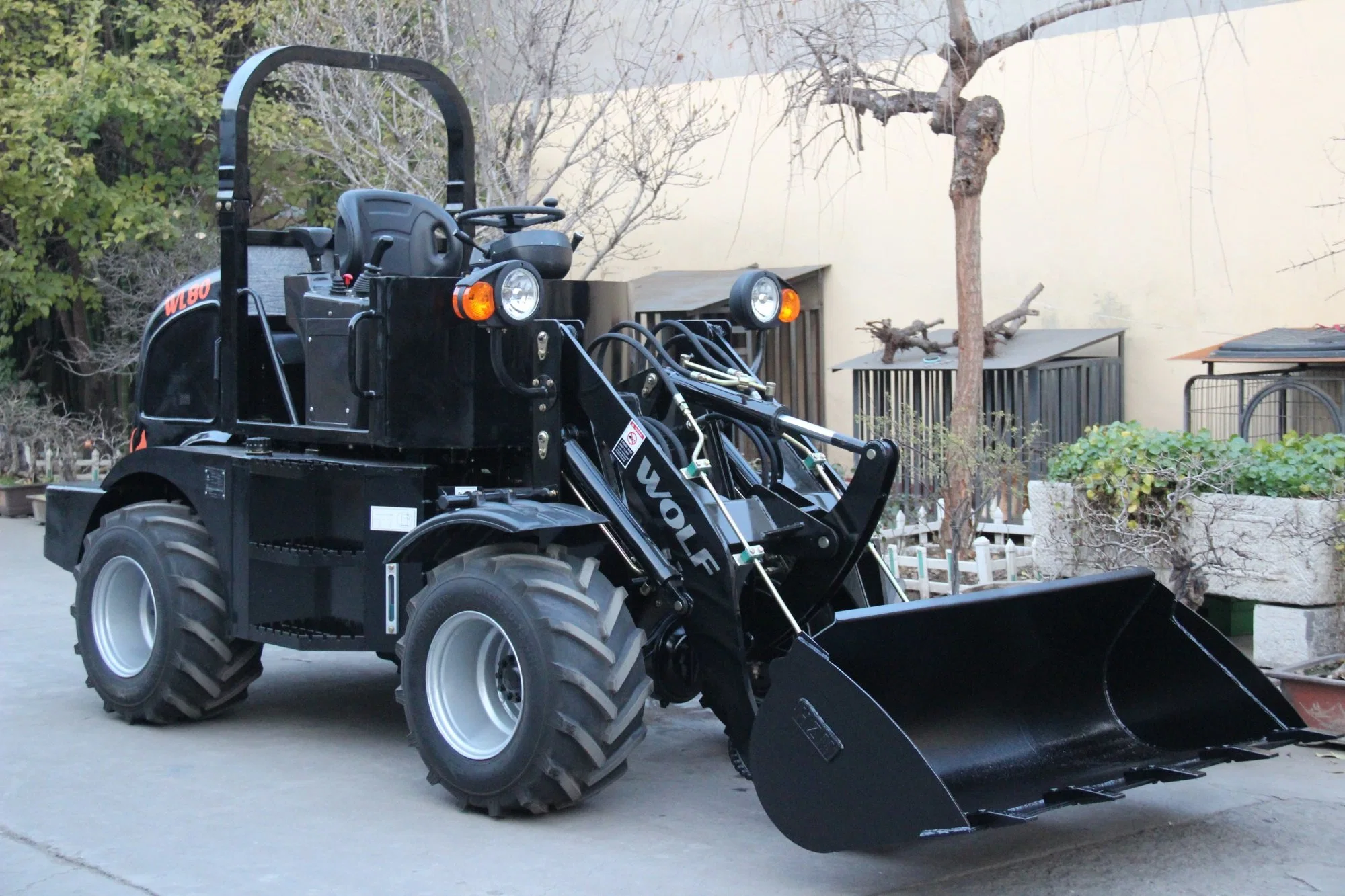 Canopy Loader Tyre Articulated Mini Wheel Loader with CE