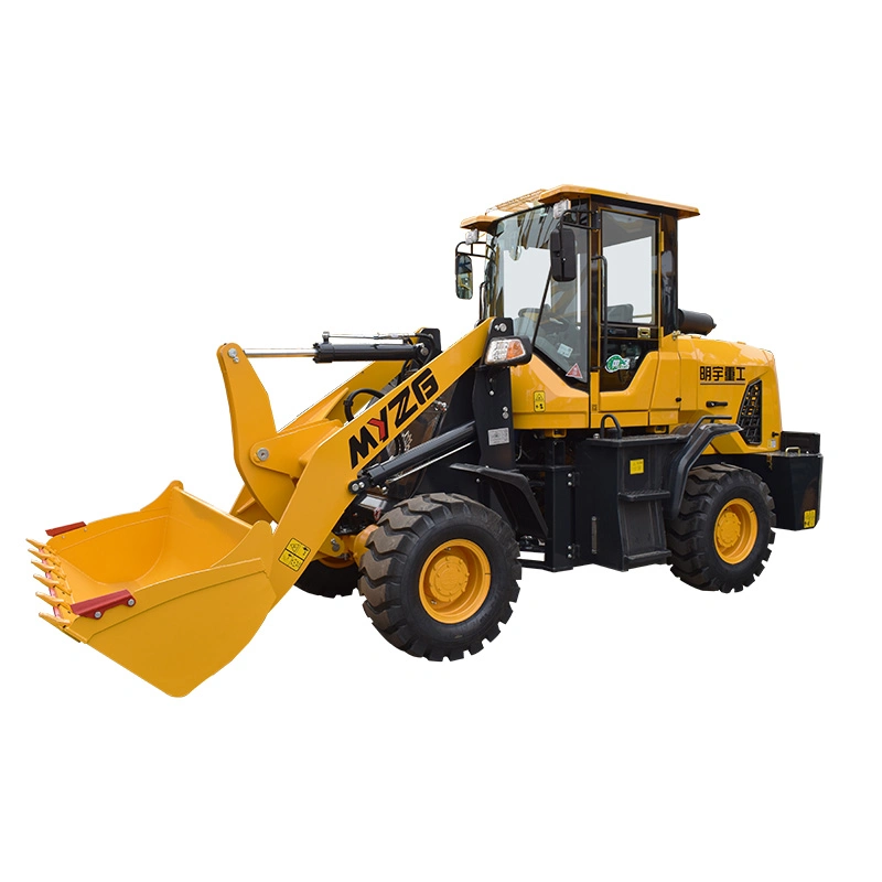 Chinese Myzg Zl928z CE/ISO Construction Machinery 1.6t/Ton Torque Converter Boom/Payloader/Wheel Loader Price with Grapple/Mulcher/Log Clamp