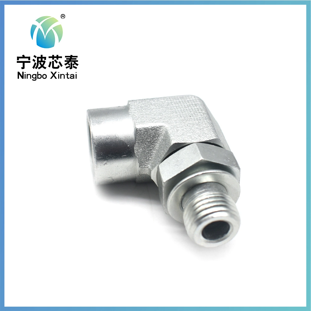 Stainless Steel Pneumatic Push Right Angle Thread Corrosion Resistance High Pressure Temperature One Touch Tube Fit