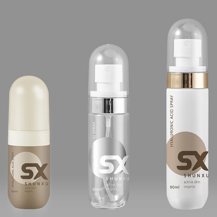 Shunxu Wholesale/Supplier Spray Bottle Cosmetic Packaging 40/60/80ml Plastic Bottle