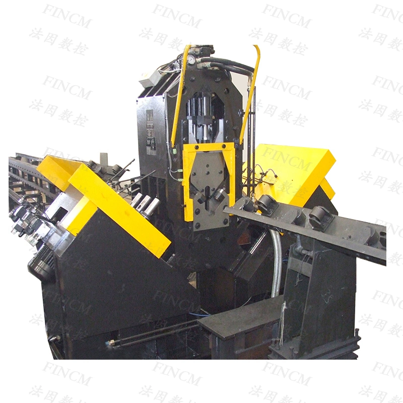 Línea de Transmisión Eléctrica FINCM CNC Ángulo de alta velocidad de perforación de acero de la máquina de esquila marcado