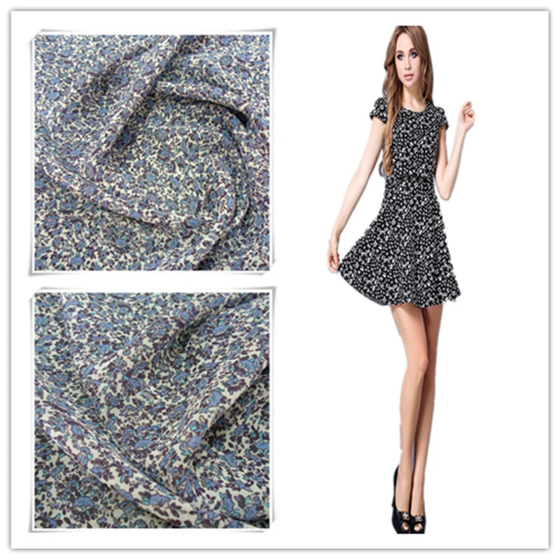 100% Polyester bedruckte Chiffon Stoff Textil und Gewebe für Kleidungsstück