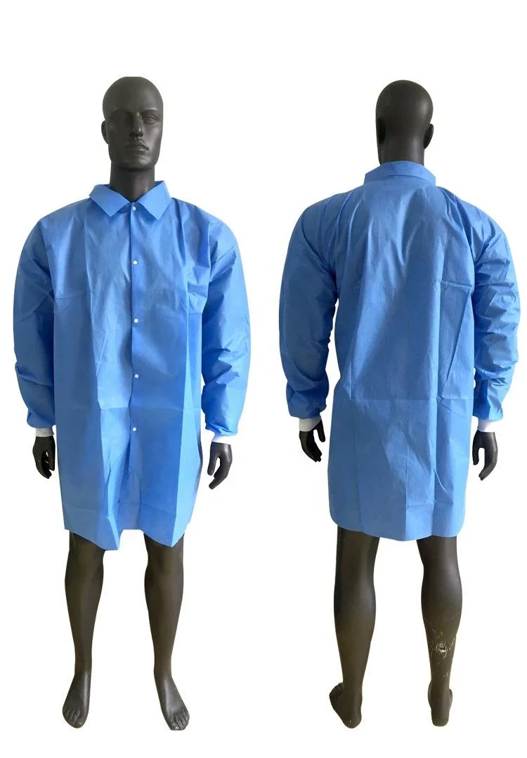 Best Price with Ce ISO Certificate Disposable Nonwoven PP Lab Coat