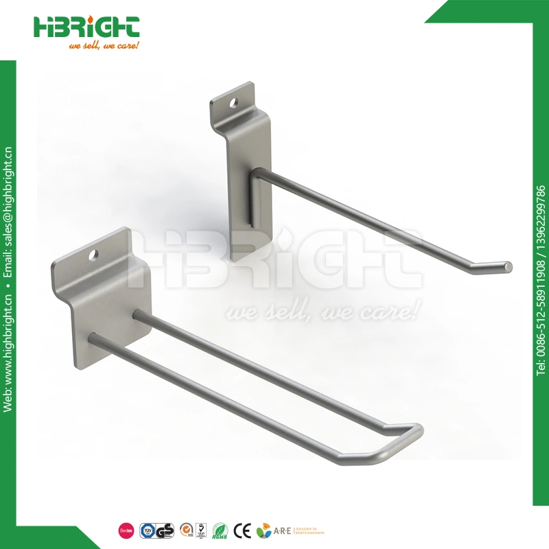 Metal Hook with Transparent Plastic Price Tag