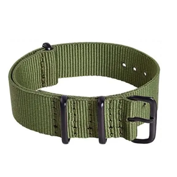 Nylon Watch Band Strap with Stainless Steel Buckle