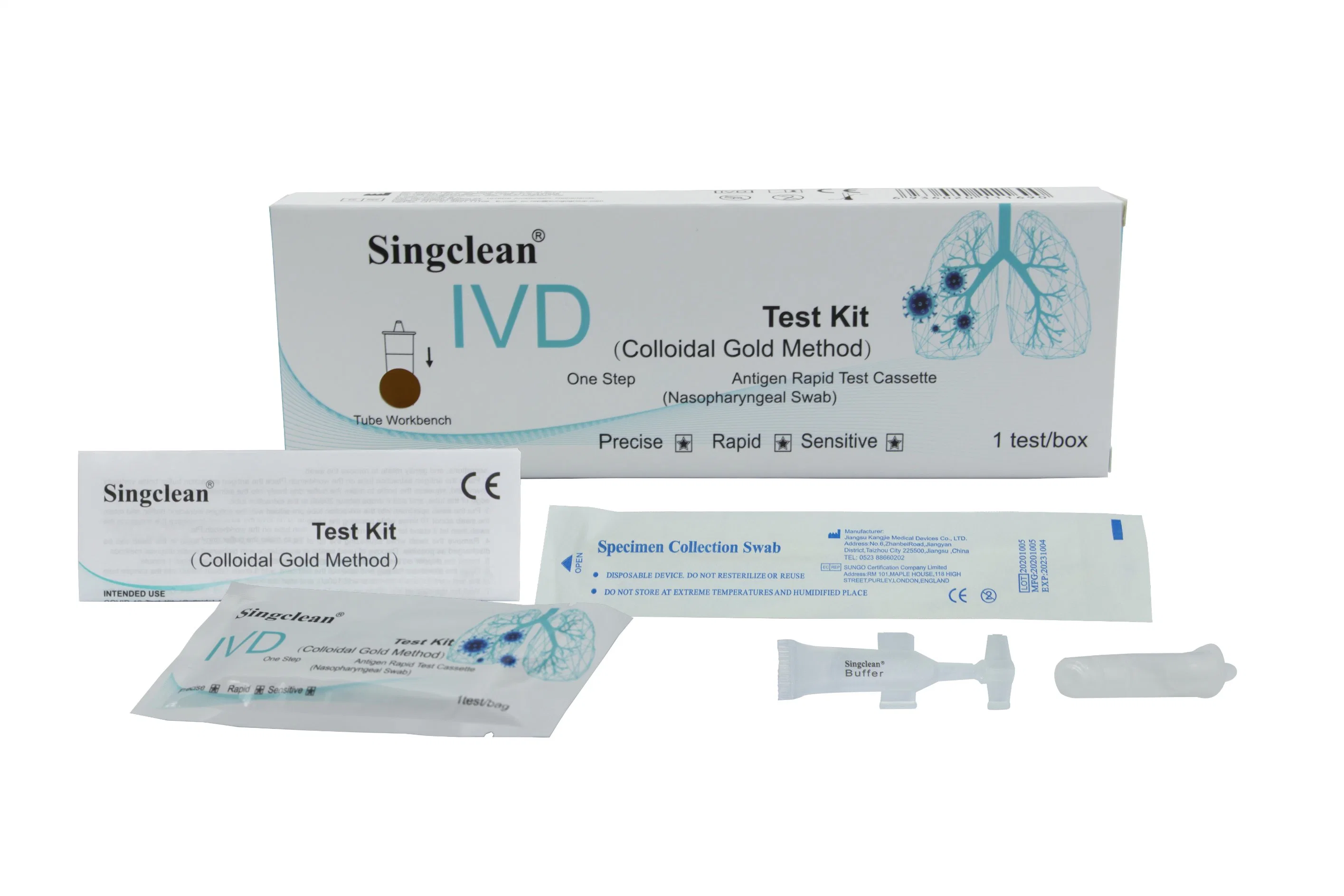 Nasopharyngeal und Antikörper-Tests für Unternehmen und medizinische Fachkräfte Schnelldiagnosetest