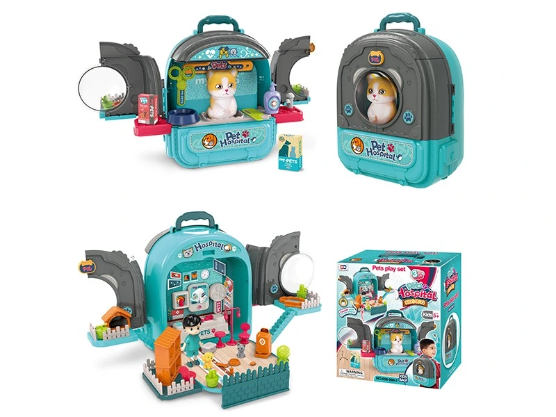 Los niños Playhouse pretender juguetes educativos preescolares médicos Pet Play Set