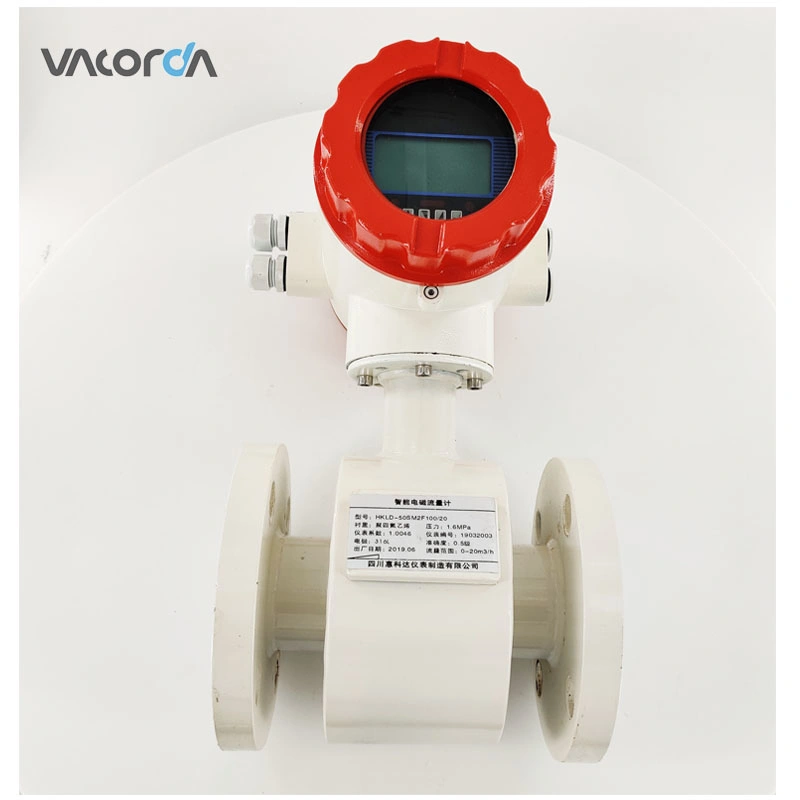 Digital Display Pipeline Water Pump Liquid Electromagnetic Flow Meter Sensor