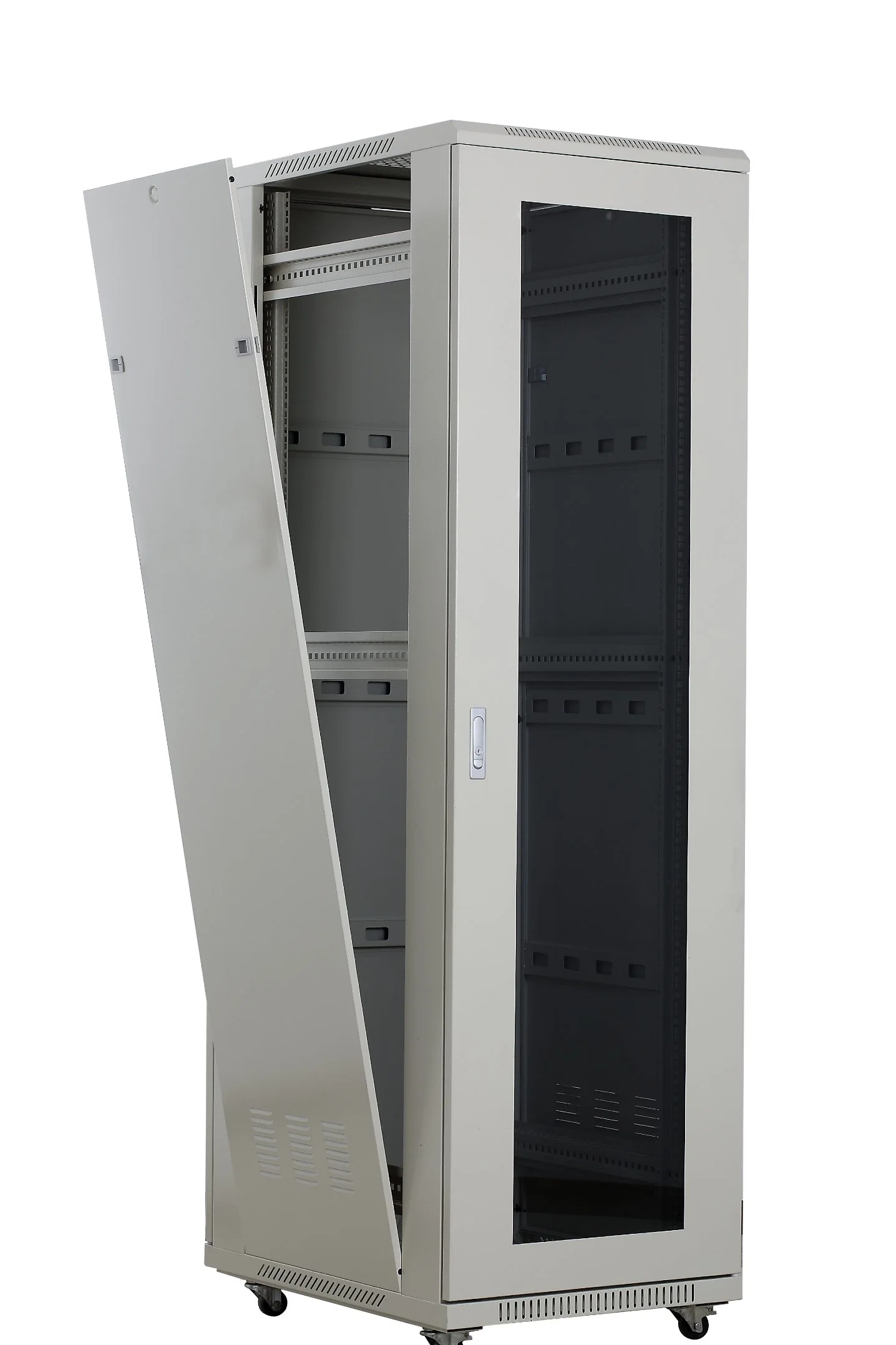 Good Price32u 42u Portable Server Rack Floor Standing Glass Door DDF Network Cabinet