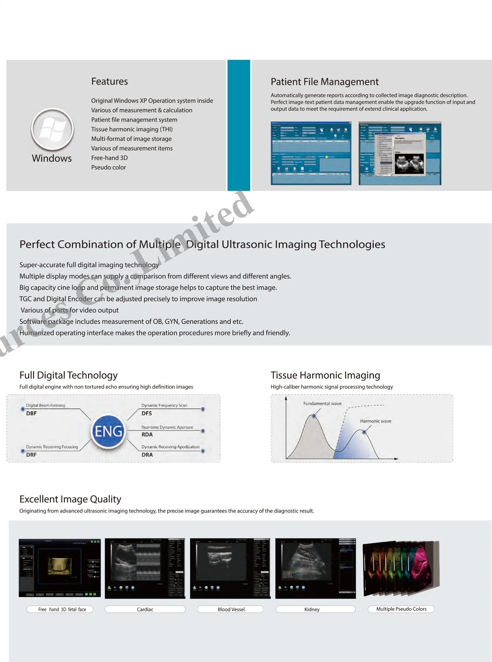 Ms-6000 Medical Ultrasound Device Digital Ultrasound Machine Doppler Ultrasound Scanner