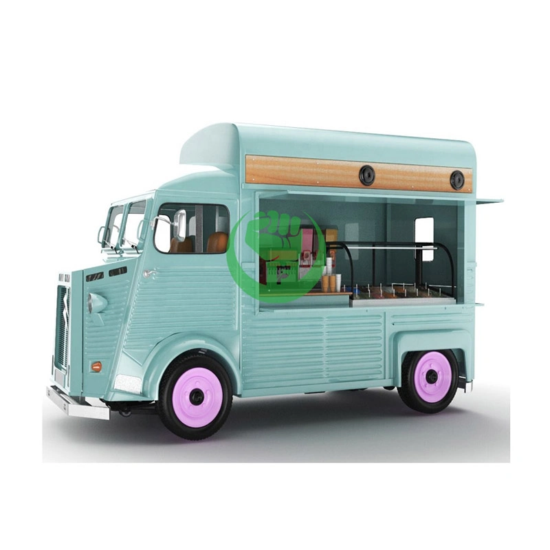 Vintage Movable Food Car with Ice Cream Display Stand for Shopping Mall