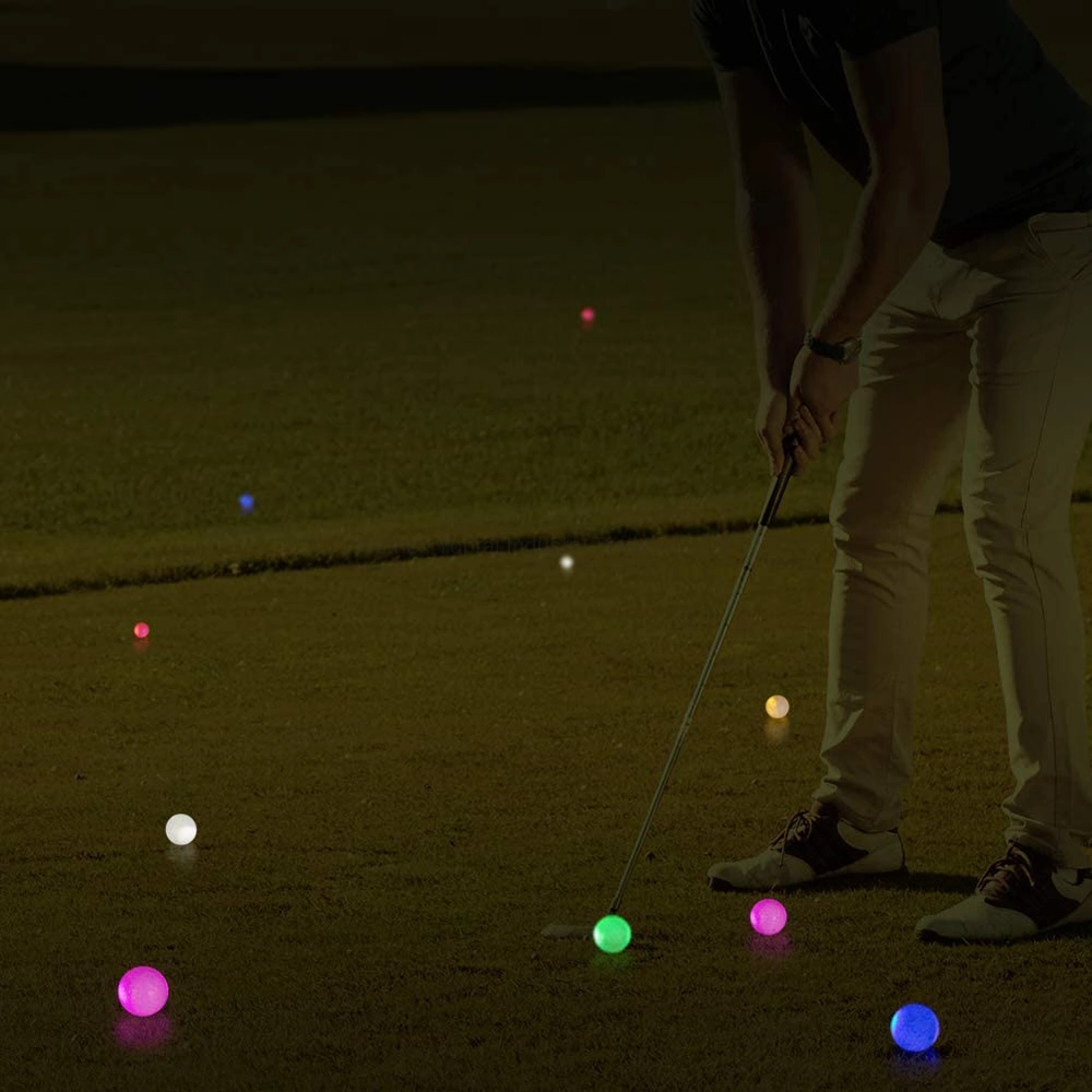 LED de larga distancia de 2 3 4 piezas electrónicas brillantes pelotas de golf