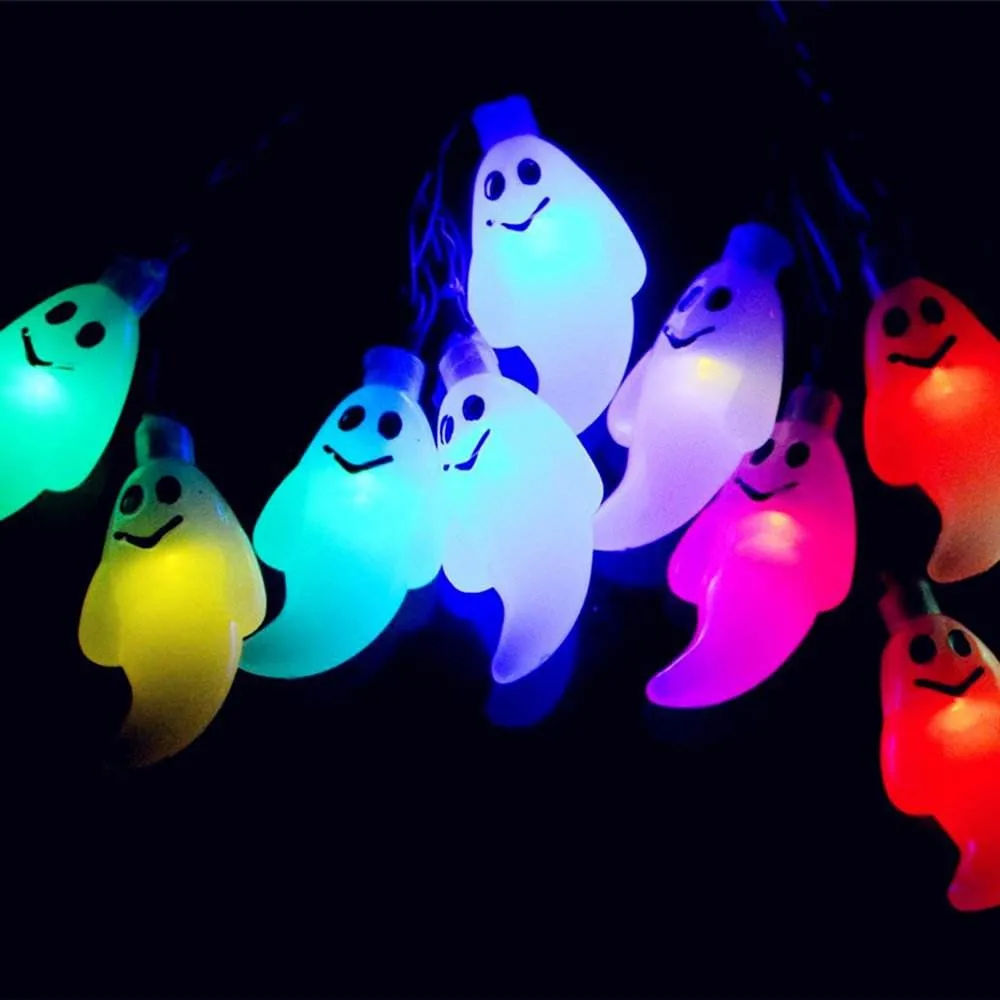 Halloween Pumpkin Ghost LED Skeleton Carnival Festival Party Courtyard Decoration String Light