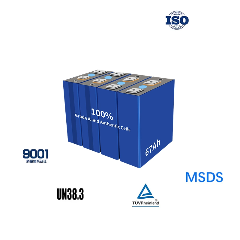 Nuevo Ciclo profundo lto de litio-aluminio 200AH Las baterías de celdas LFP Prismáticos LiFePO4 3,2 V 100Ah batería