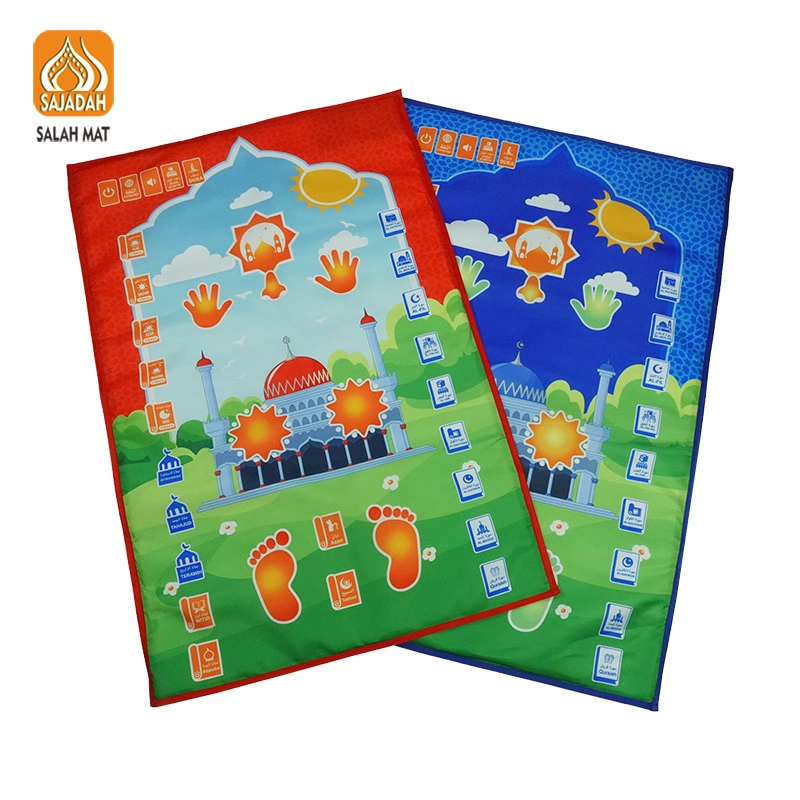 Factory Competitive Price Best Muslim Gift Children Portable Interactive Prayer Carpet Dt1705