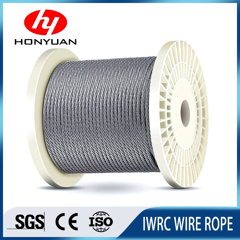 Electric Galvanized Steel Wire Rope 6X24+7FC Coil Packing Fiber Core