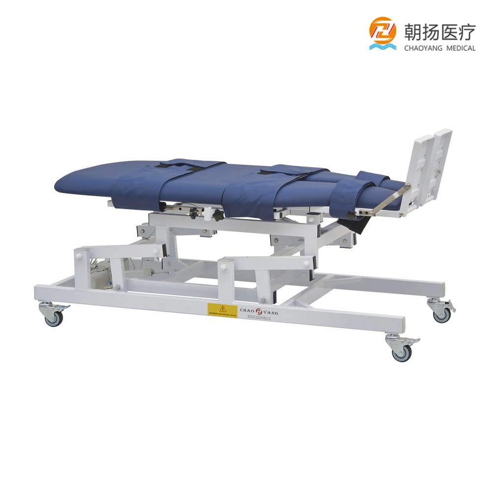 Adult Physiotherapy Electric Massage Examination Couch Leather Rotary Tilt Table