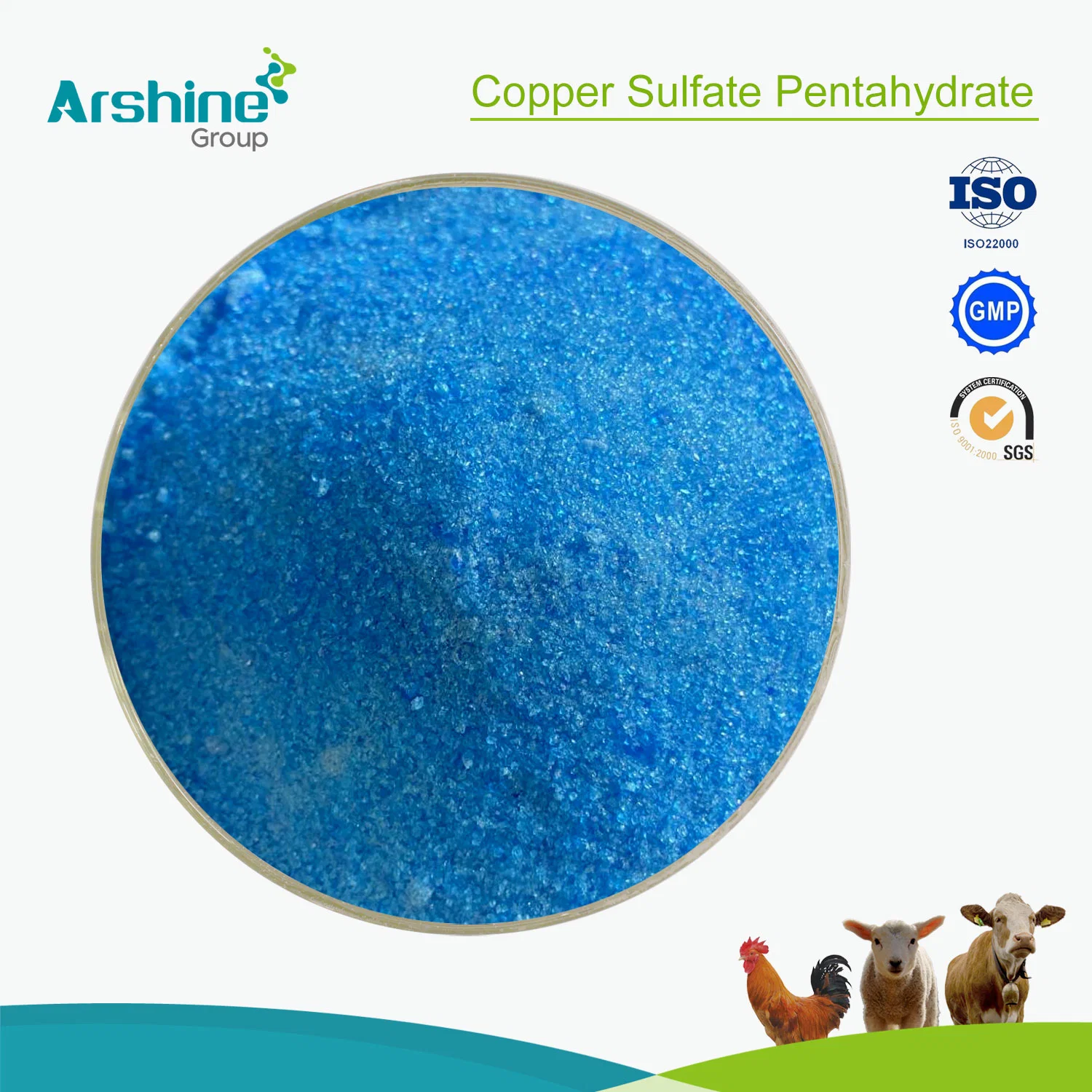 High Quality Medicine Raw Powder CAS7758-99-8 Copper Sulfate Pentahydrate