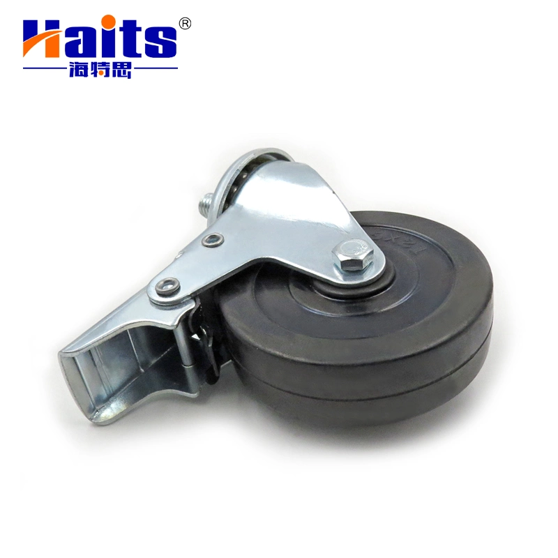 Furniture Accessories 50mm 75mm 100mm Swivel Bolt in Caster Wheel with Brake