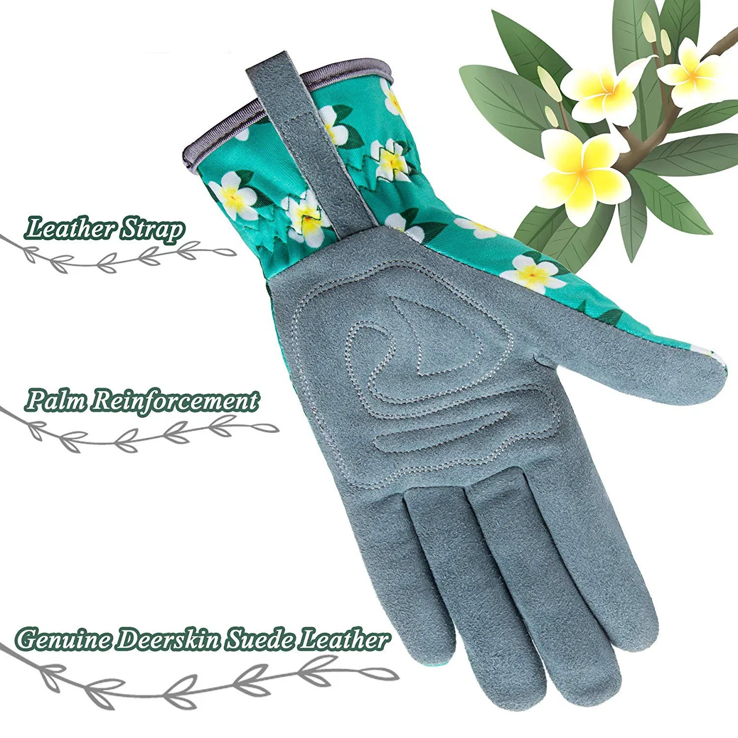 Outdoor Printing Gardening Women's Anti-Stab Anti-Cut Anti-Injury Labor Safety Gloves