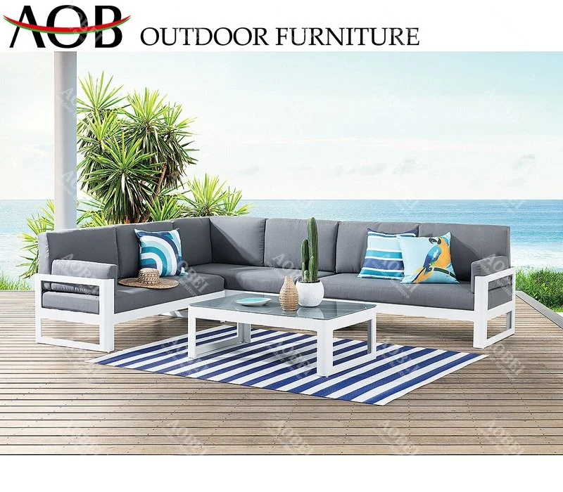 Leisure Modern Customized Outdoor Exterior Hotel Home Patio Garden Set Rattan Wicker Sofa Set Furniture