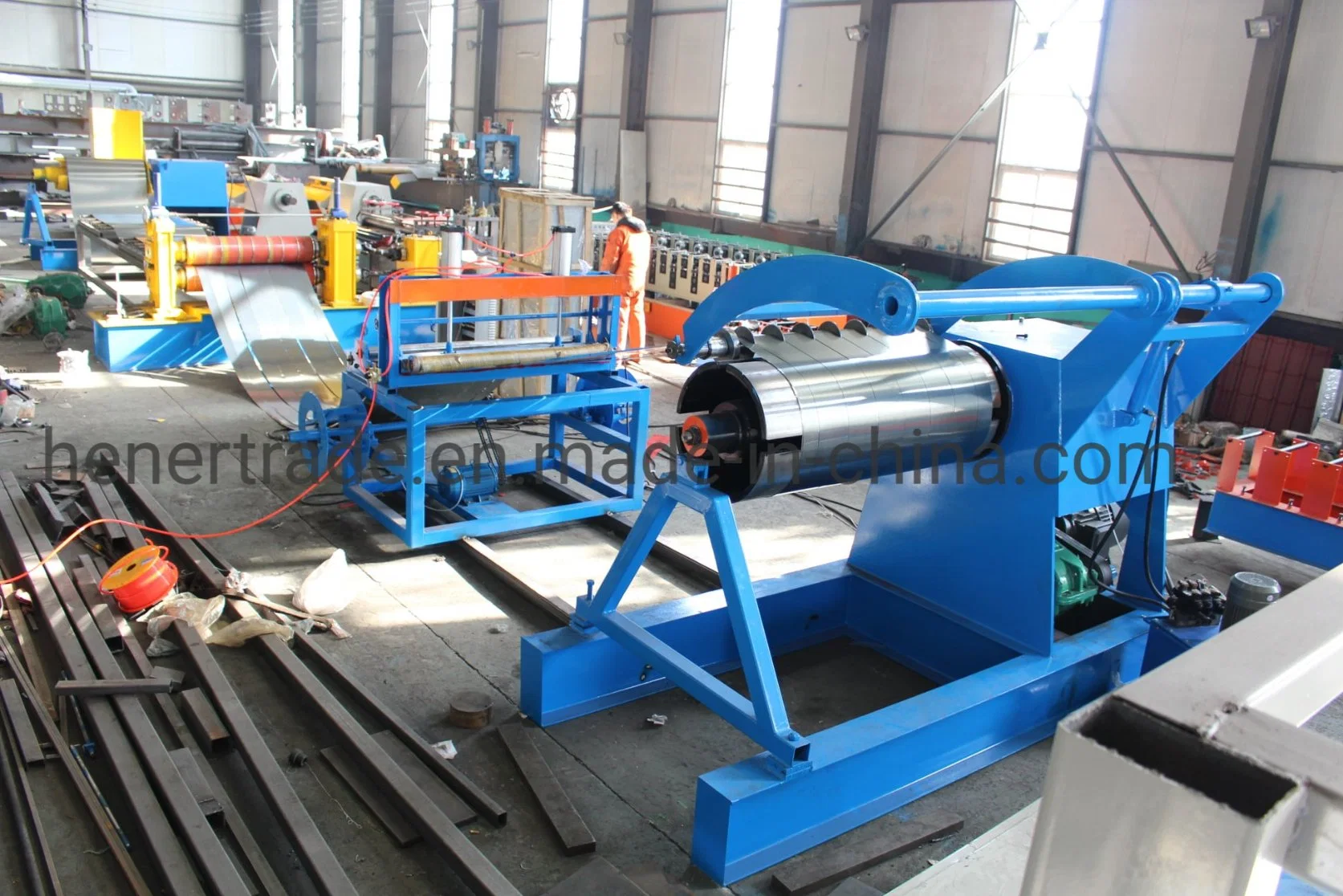 0.3-3.0mm and Width 1500mm Speed Galvanized Steel Coil Slitting Machine Line