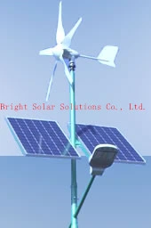 30W LED Wind-Solar Hybrid Street Lights, 6metres Pole